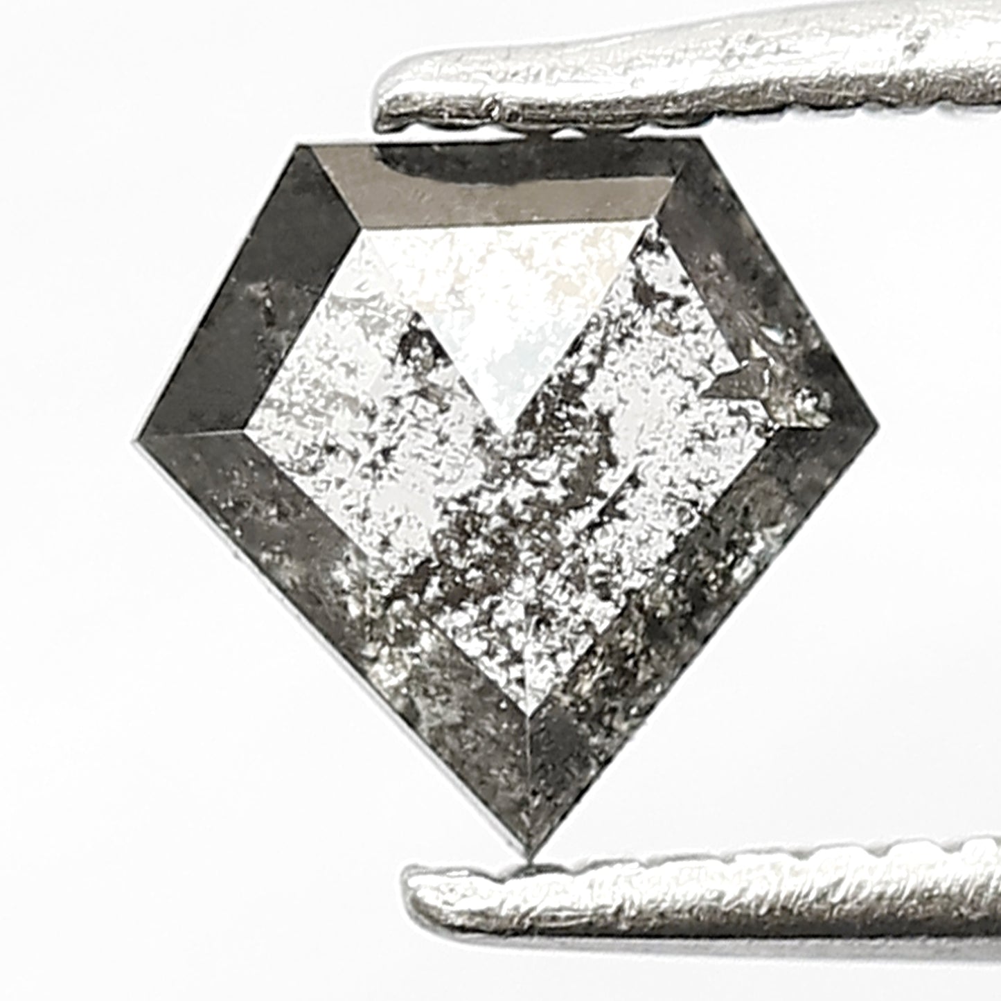 Pentagon 0.61 Ct Natural Gray Black Salt & Pepper Diamond | Earth Mined Loose Diamond for Jewelry and Pendant