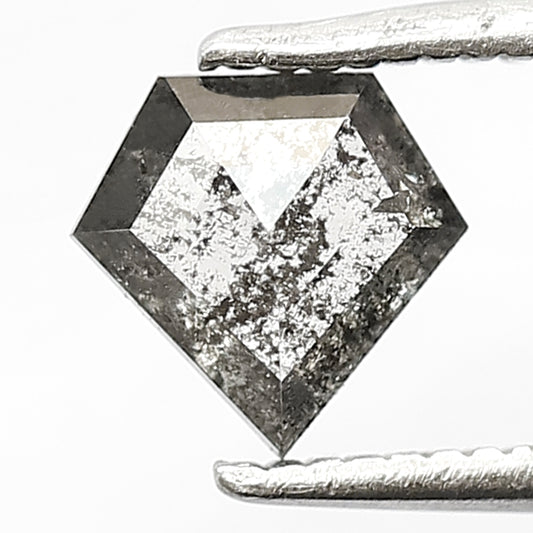 Pentagon 0.61 Ct Natural Gray Black Salt & Pepper Diamond | Earth Mined Loose Diamond for Jewelry and Pendant