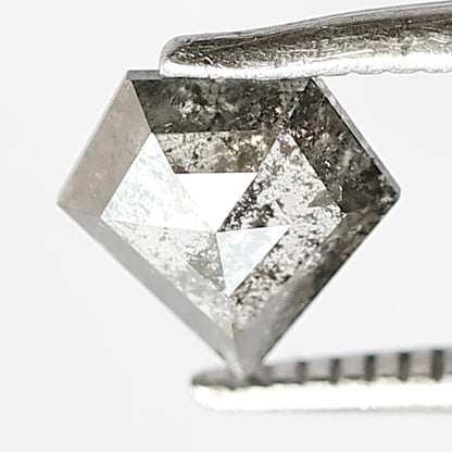 Pentagon 0.61 Ct Natural Gray Black Salt & Pepper Diamond | Earth Mined Loose Diamond for Jewelry and Pendant