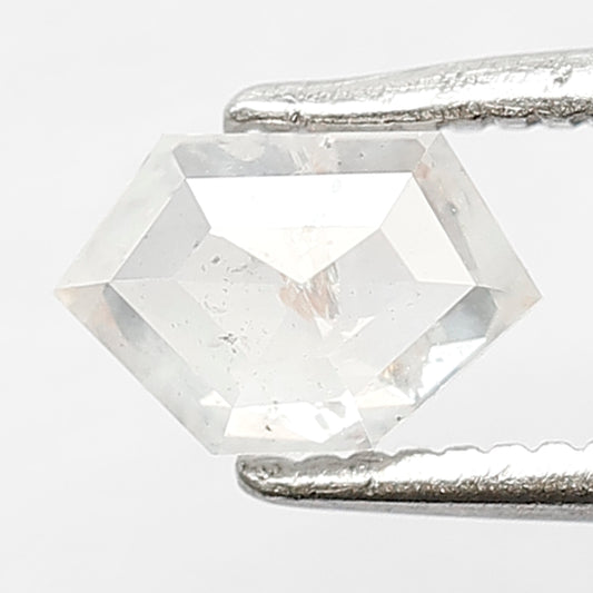 Geometric 0.65 Ct Natural Milky White Salt & Pepper Diamond | Earth Mined Loose Diamond