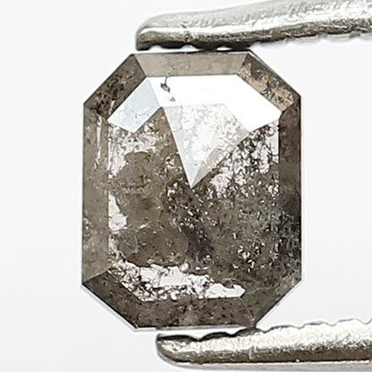 0.55 Ct Emerald Gray Black Diamond | Natural Conflict Free Earth Mined Loose Diamond for Anniversary Ring