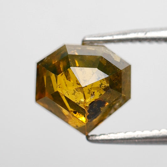 Geometric 1.85 Ct Brownish Yellow Diamond | Natural Rustic Loose Diamond | Ethical Conflict Free Gem | Custom Jewelry Stone