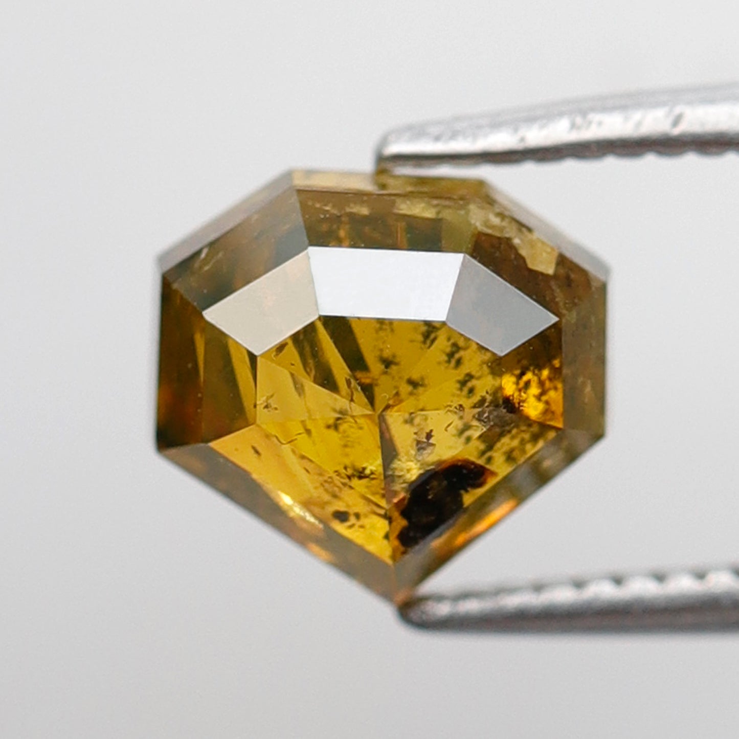 Geometric 1.85 Ct Brownish Yellow Diamond | Natural Rustic Loose Diamond | Ethical Conflict Free Gem | Custom Jewelry Stone