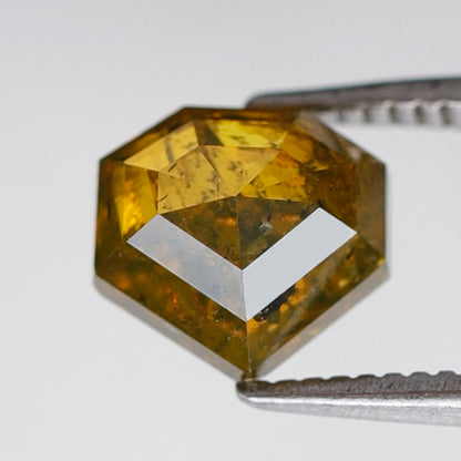 Geometric 1.85 Ct Brownish Yellow Diamond | Natural Rustic Loose Diamond | Ethical Conflict Free Gem | Custom Jewelry Stone