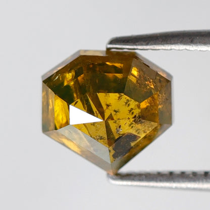 Geometric 1.85 Ct Brownish Yellow Diamond | Natural Rustic Loose Diamond | Ethical Conflict Free Gem | Custom Jewelry Stone