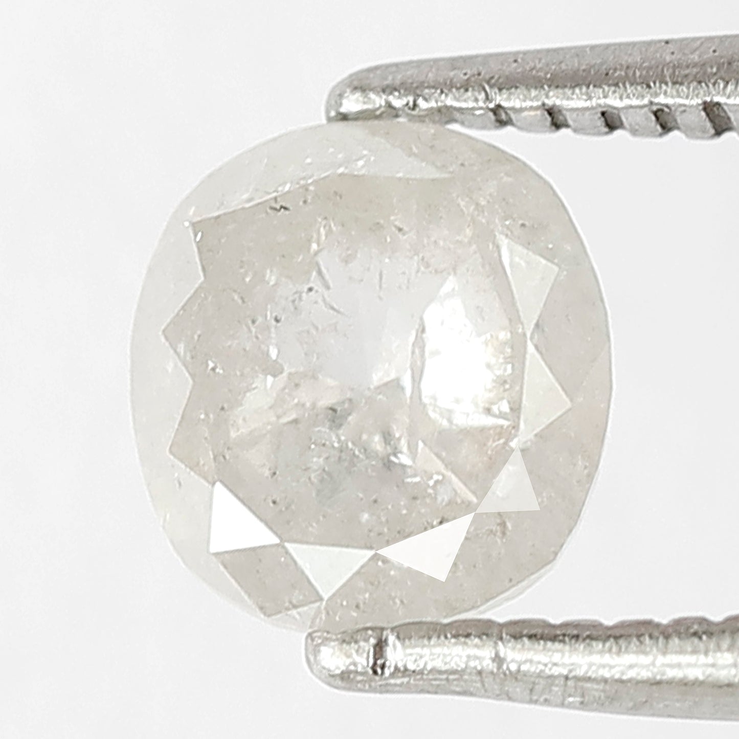 Cushion cut 1.14 Ct Natural ICY White Translucent Diamond | Salt & Pepper Ethically Sourced Loose Diamond