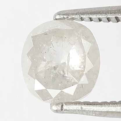 Cushion cut 1.14 Ct Natural ICY White Translucent Diamond | Salt & Pepper Ethically Sourced Loose Diamond