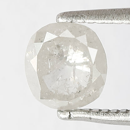 Cushion cut 1.14 Ct Natural ICY White Translucent Diamond | Salt & Pepper Ethically Sourced Loose Diamond