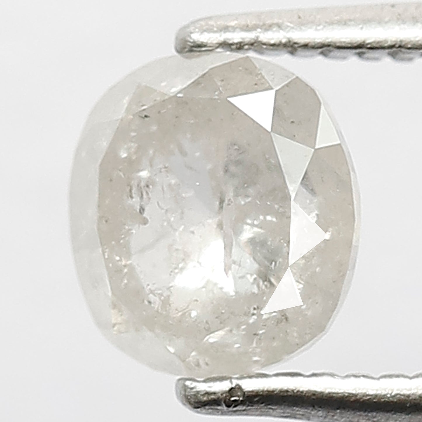 Cushion cut 1.14 Ct Natural ICY White Translucent Diamond | Salt & Pepper Ethically Sourced Loose Diamond