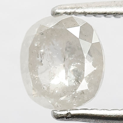 Cushion cut 1.14 Ct Natural ICY White Translucent Diamond | Salt & Pepper Ethically Sourced Loose Diamond