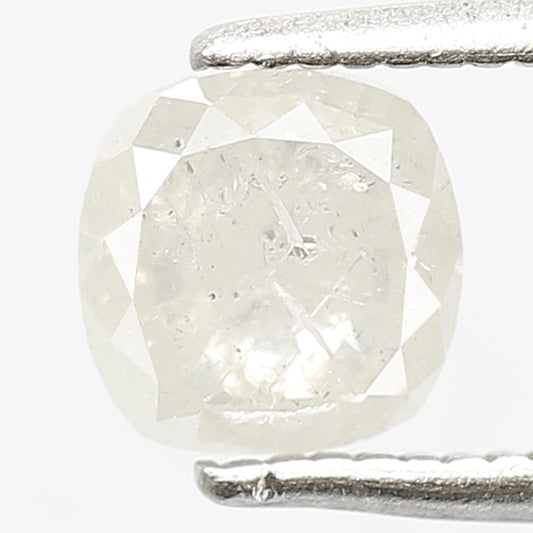 1.15 Ct Cushion Cut Icy White Diamond | 5.70 mm Natural Translucent Earth Mined Loose Diamond for Ring