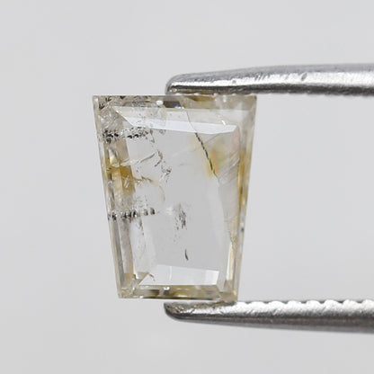 0.75 Ct Trapezoid Cut Rustic Diamond, Natural Loose Diamond 7.10x6.10 mm, Ethical Diamond for Custom Jewelry