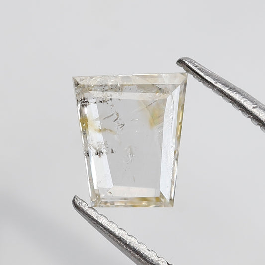 0.75 Ct Trapezoid Cut Rustic Diamond, Natural Loose Diamond 7.10x6.10 mm, Ethical Diamond for Custom Jewelry