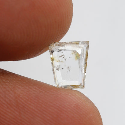 0.75 Ct Trapezoid Cut Rustic Diamond, Natural Loose Diamond 7.10x6.10 mm, Ethical Diamond for Custom Jewelry