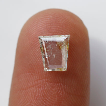 0.75 Ct Trapezoid Cut Rustic Diamond, Natural Loose Diamond 7.10x6.10 mm, Ethical Diamond for Custom Jewelry