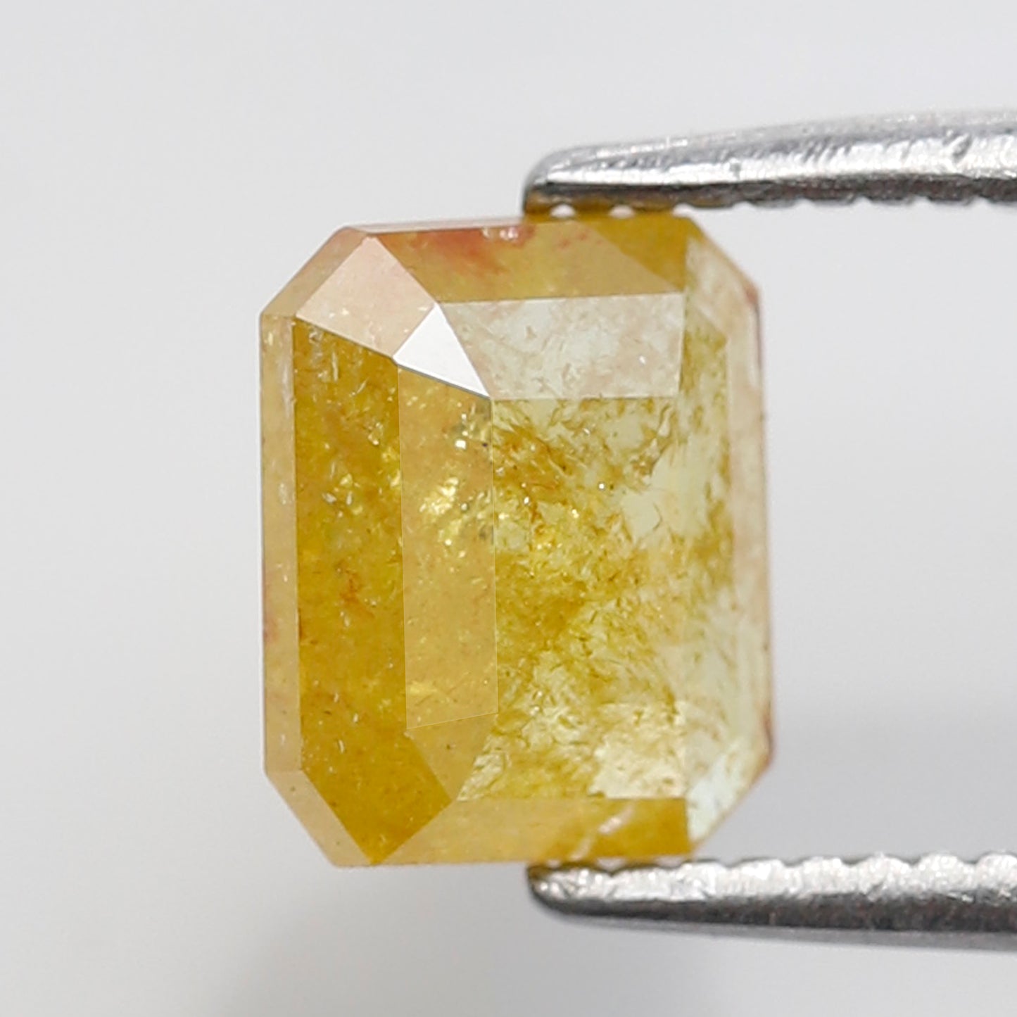 Loose Emerald Cut Rustic Diamond 1.16 Ct, Translucent Natural Ethical Diamond 7.00x5.90 mm For Bridal Jewelry
