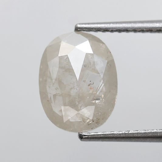 2.15 CT Misty White Loose Rustic Diamond, Natural 10.10 mm Conflict Free Diamond For Making Wedding Ring