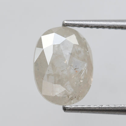 2.15 CT Misty White Loose Rustic Diamond, Natural 10.10 mm Conflict Free Diamond For Making Wedding Ring