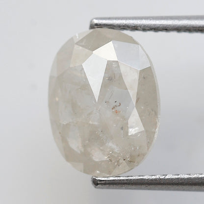 2.15 CT Misty White Loose Rustic Diamond, Natural 10.10 mm Conflict Free Diamond For Making Wedding Ring