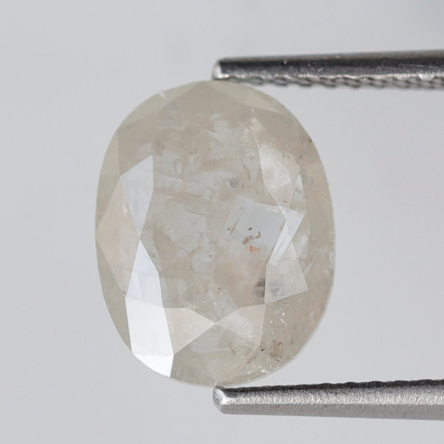 2.15 CT Misty White Loose Rustic Diamond, Natural 10.10 mm Conflict Free Diamond For Making Wedding Ring