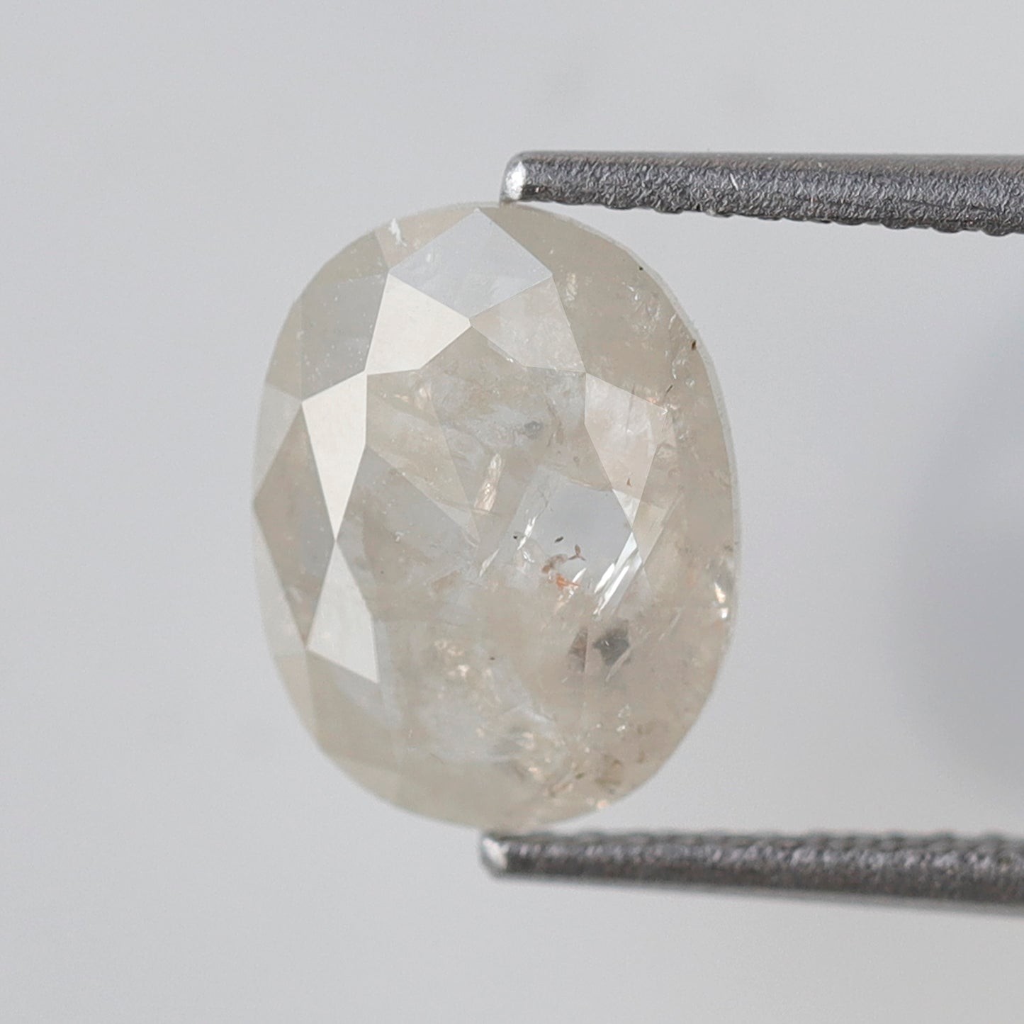 2.15 CT Misty White Loose Rustic Diamond, Natural 10.10 mm Conflict Free Diamond For Making Wedding Ring