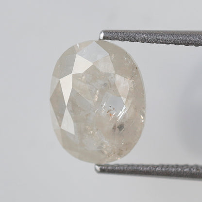 2.15 CT Misty White Loose Rustic Diamond, Natural 10.10 mm Conflict Free Diamond For Making Wedding Ring