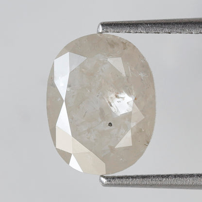 2.15 CT Misty White Loose Rustic Diamond, Natural 10.10 mm Conflict Free Diamond For Making Wedding Ring