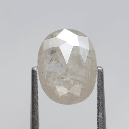 2.15 CT Misty White Loose Rustic Diamond, Natural 10.10 mm Conflict Free Diamond For Making Wedding Ring