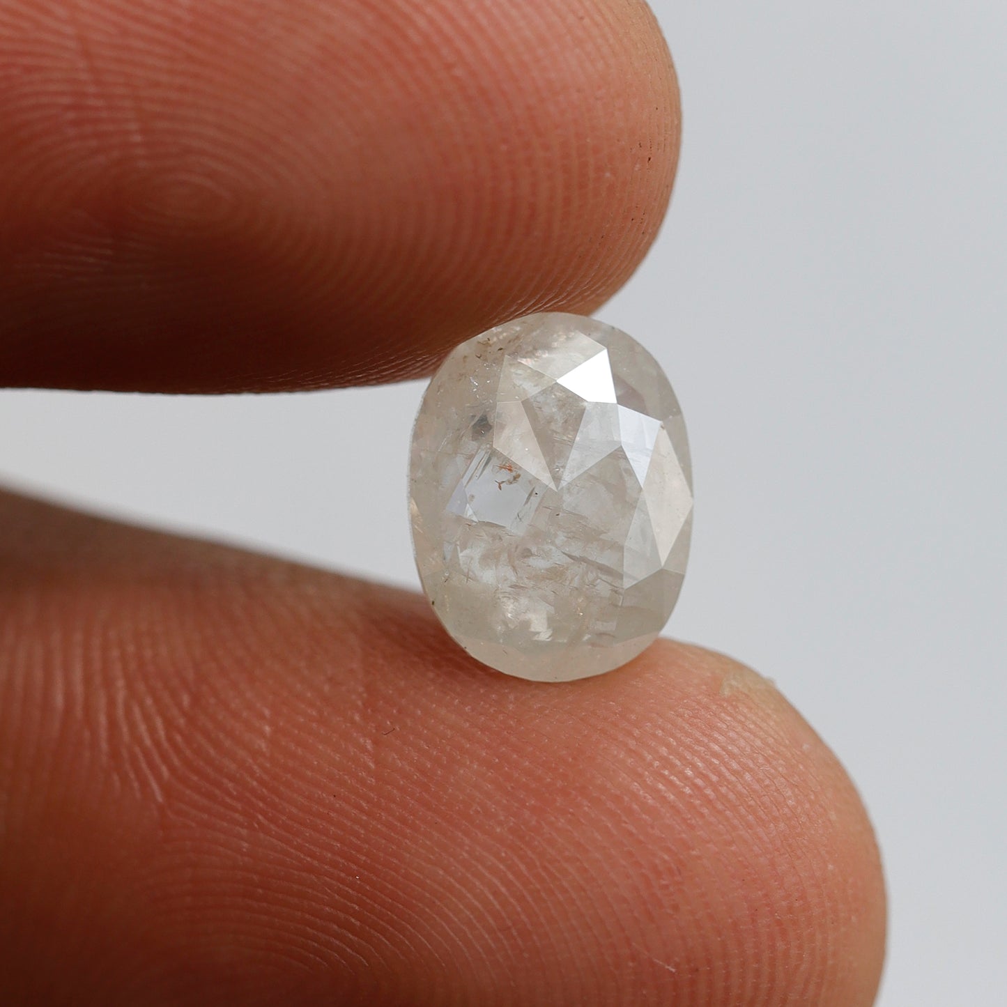 2.15 CT Misty White Loose Rustic Diamond, Natural 10.10 mm Conflict Free Diamond For Making Wedding Ring