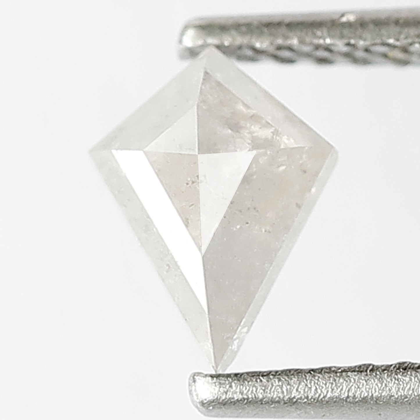0.65 CT Kite Shape Loose Natural Gray Black Ethical Salt and Pepper Diamond For Wedding Band and Rings