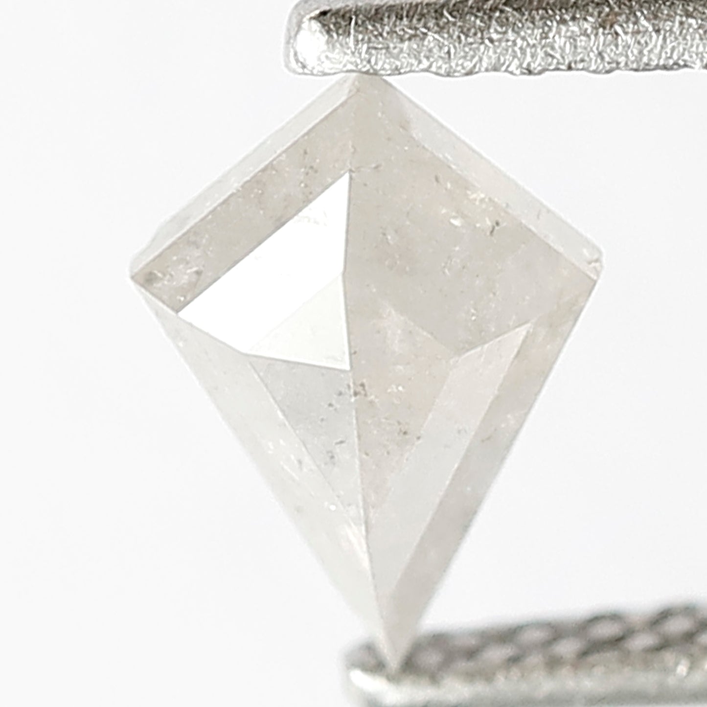 0.65 CT Kite Shape Loose Natural Gray Black Ethical Salt and Pepper Diamond For Wedding Band and Rings