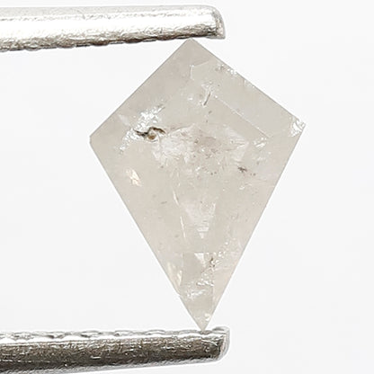 0.65 CT Kite Shape Loose Natural Gray Black Ethical Salt and Pepper Diamond For Wedding Band and Rings