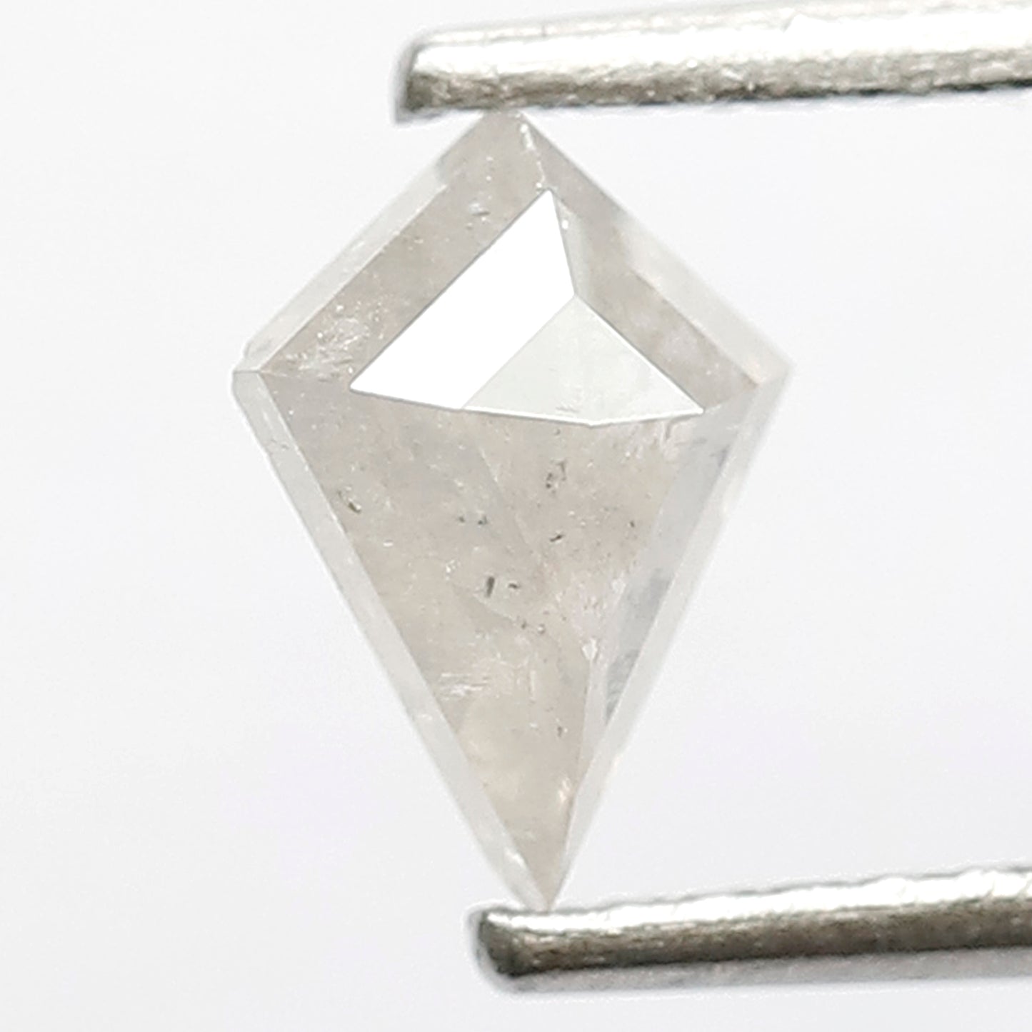0.65 CT Kite Shape Loose Natural Gray Black Ethical Salt and Pepper Diamond For Wedding Band and Rings