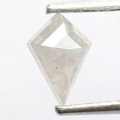 0.65 CT Kite Shape Loose Natural Gray Black Ethical Salt and Pepper Diamond For Wedding Band and Rings