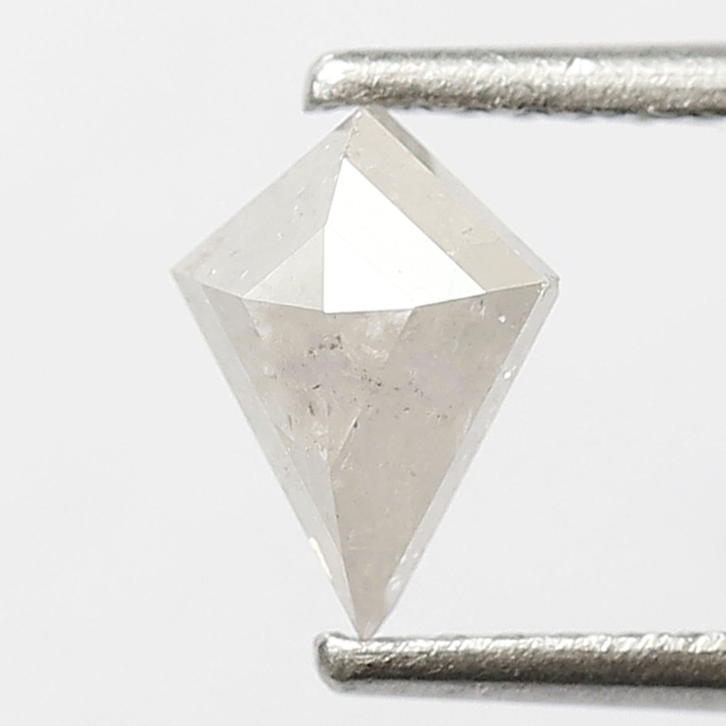 0.65 CT Kite Shape Loose Natural Gray Black Ethical Salt and Pepper Diamond For Wedding Band and Rings