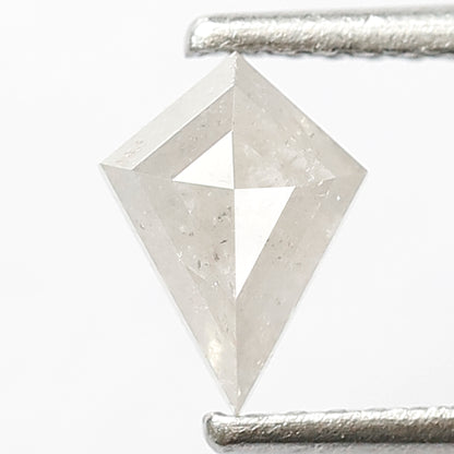 0.65 CT Kite Shape Loose Natural Gray Black Ethical Salt and Pepper Diamond For Wedding Band and Rings