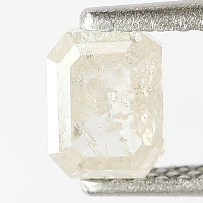 0.72 Ct Emerald Cut Salt & Pepper Diamond | 5.60 mm Natural Earth Mined Loose Diamond