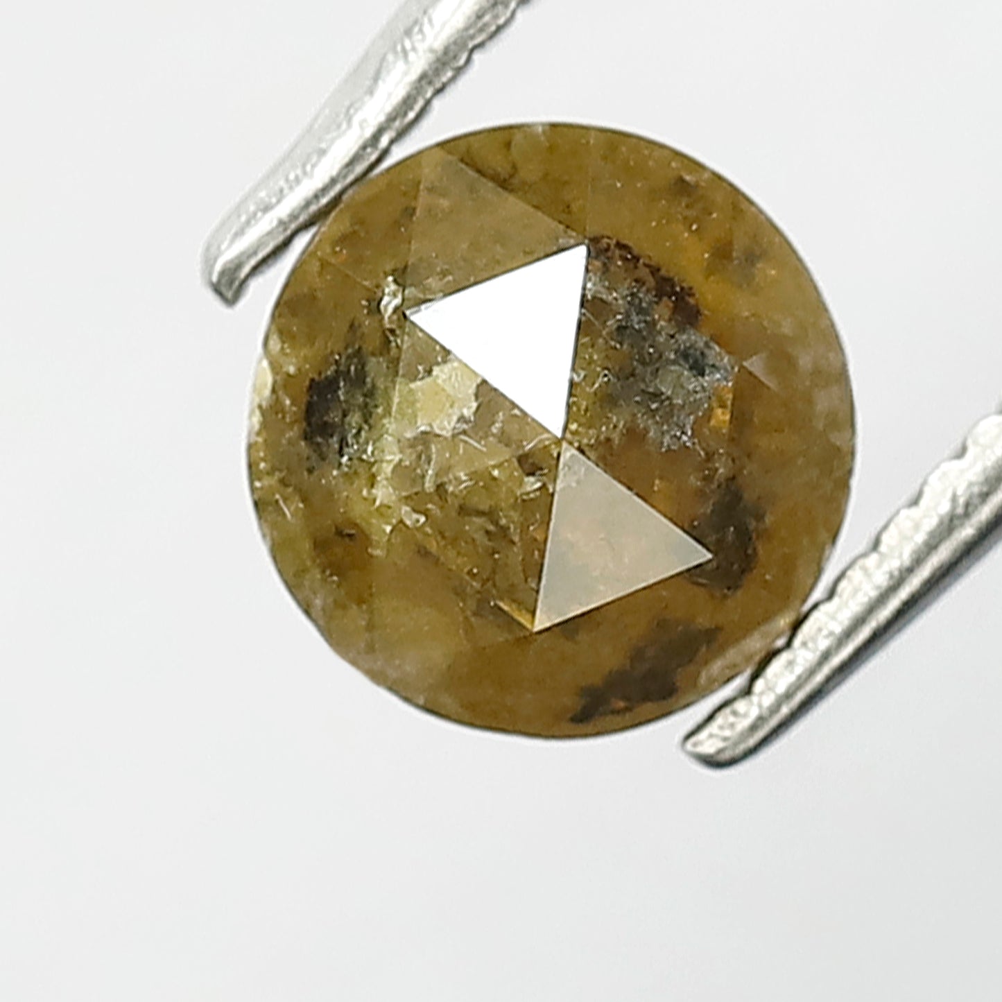 Fancy Green Color Rustic Rose Cut Diamond 1.14 Carat