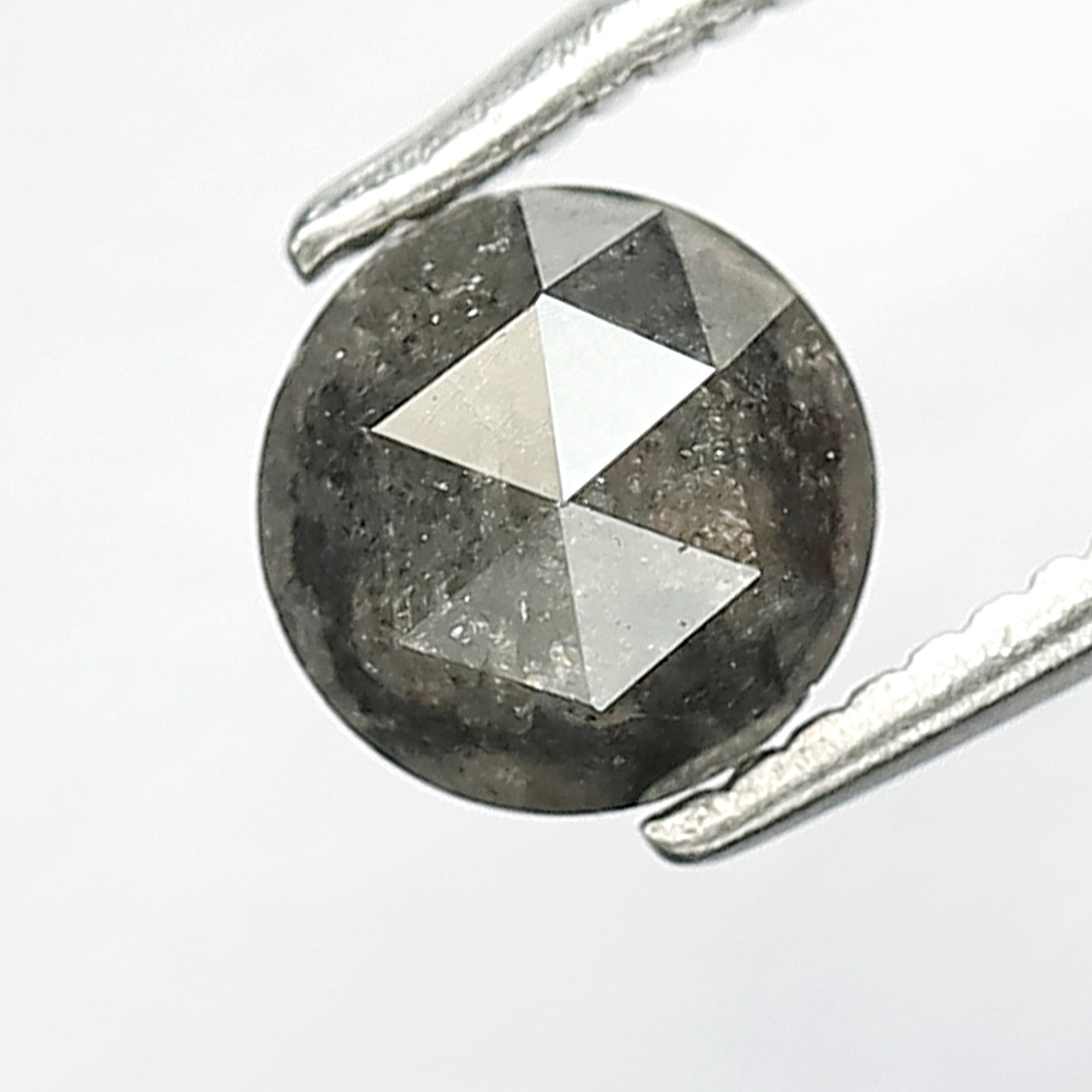 Round Shape Rose Cut Loose Black Color Rustic Diamond 0.79 Carat