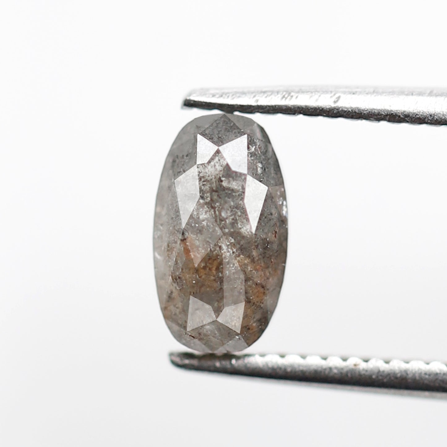 Oval Shape 0.88 CT Salt and Pepper Diamond, Natural Gray Black Ethical Loose Diamond for Unique Wedding Ring Jewelry