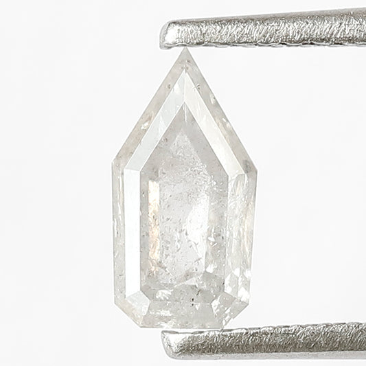 8 MM Long Antique Bullet Shape Diamond 0.76 CT Natural White Color Diamond Loose Natural Salt and Pepper Diamond For Vintage Style Jewelry