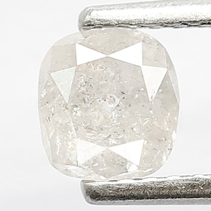 0.49 CT Fancy White Color Cushion Shape Diamond 5.1 x 4.7 x 2.5 MM Loose Natural Unique Old Mine Cut Salt and Pepper Diamond