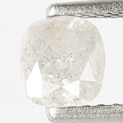 0.49 CT Fancy White Color Cushion Shape Diamond 5.1 x 4.7 x 2.5 MM Loose Natural Unique Old Mine Cut Salt and Pepper Diamond