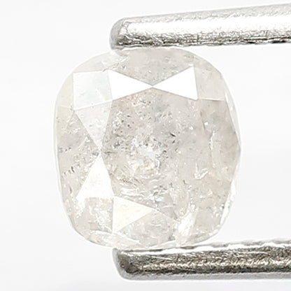 0.49 CT Fancy White Color Cushion Shape Diamond 5.1 x 4.7 x 2.5 MM Loose Natural Unique Old Mine Cut Salt and Pepper Diamond