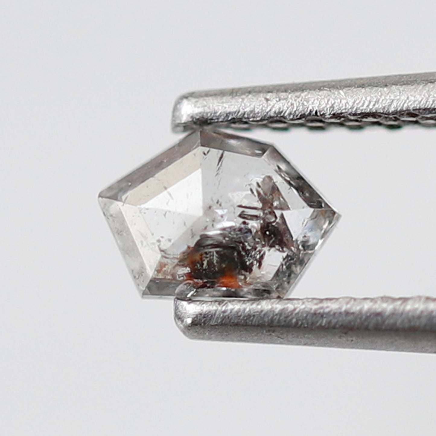0.30 CT Translucent Geometric Cut Salt and Pepper Diamond, Natural White Loose Earth Mined Diamond for Jewelry Making
