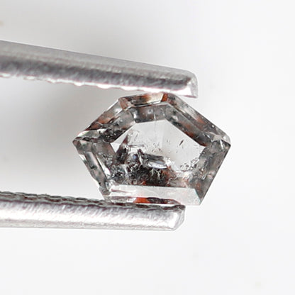 0.30 CT Translucent Geometric Cut Salt and Pepper Diamond, Natural White Loose Earth Mined Diamond for Jewelry Making