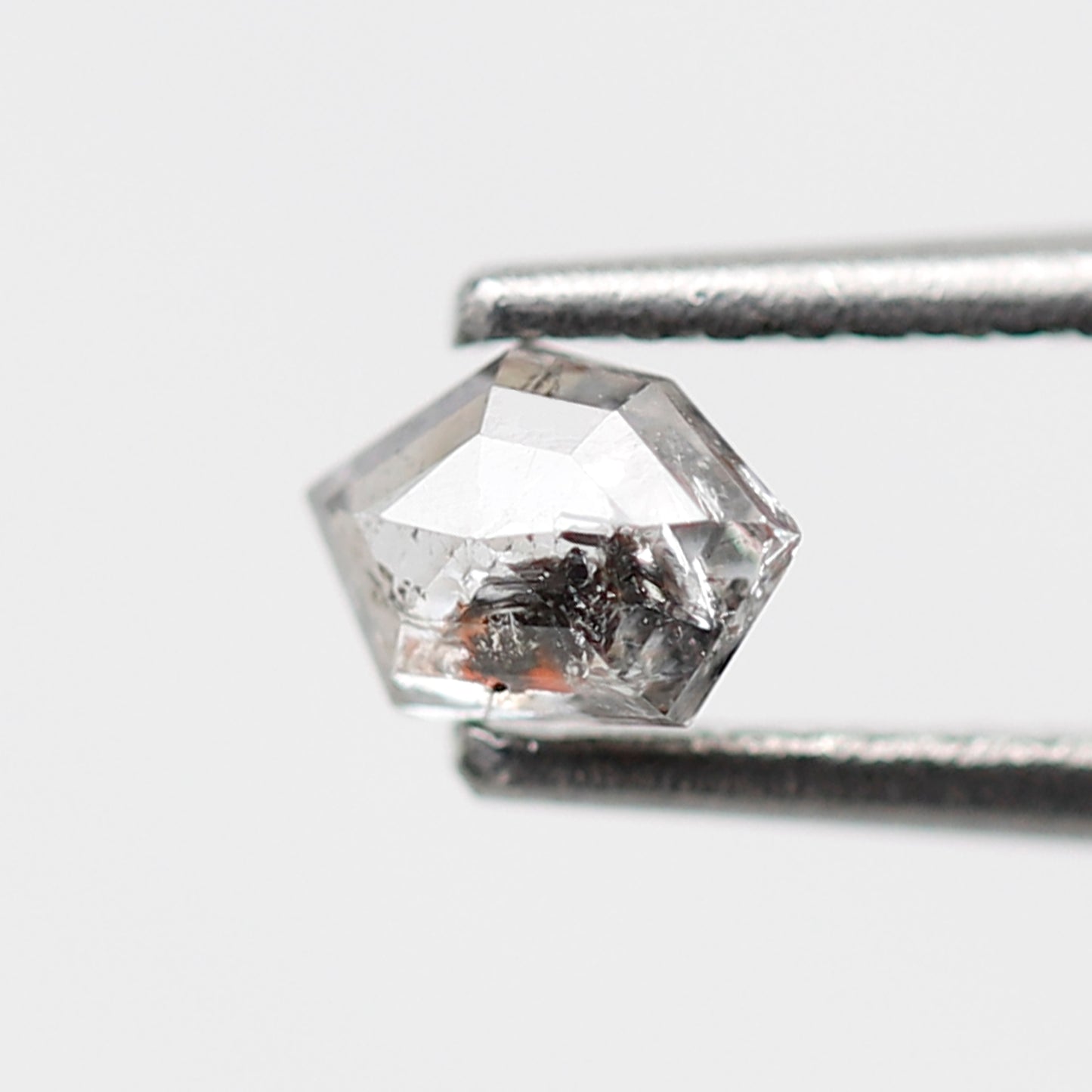 0.30 CT Translucent Geometric Cut Salt and Pepper Diamond, Natural White Loose Earth Mined Diamond for Jewelry Making