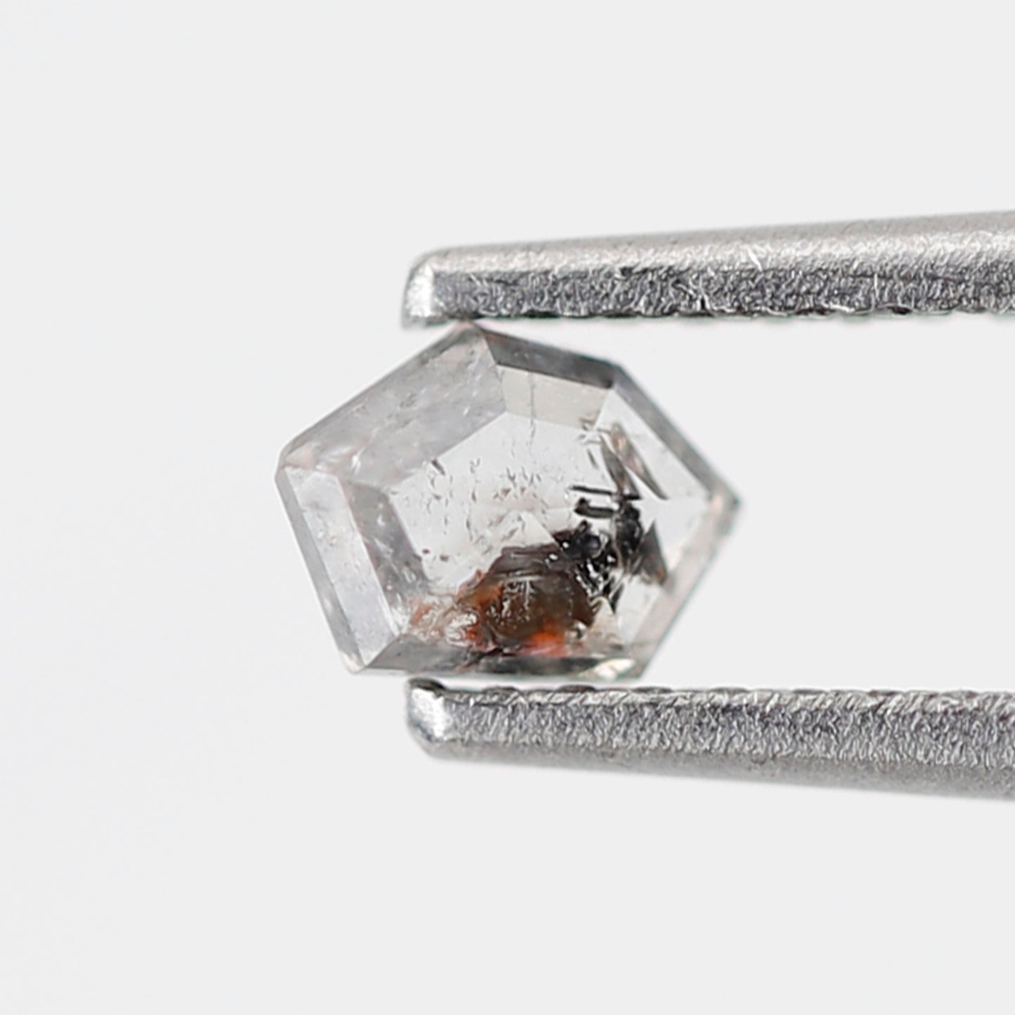 0.30 CT Translucent Geometric Cut Salt and Pepper Diamond, Natural White Loose Earth Mined Diamond for Jewelry Making