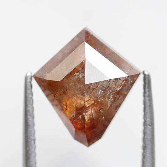 2.68 CT Kite Shape Loose Natural Diamond, 10.30 mm Rustic Red Ethical Diamond For Making Pendant