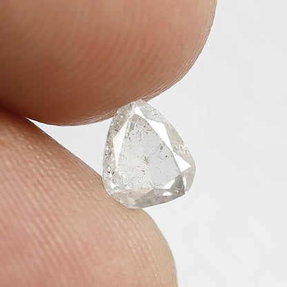 0.38 CT Pear Shape Diamond Natural Grey Black Color Diamond Ethically Sourced 5.8 x 4.8 x 1.6 MM Loose Natural Salt and Pepper Diamond